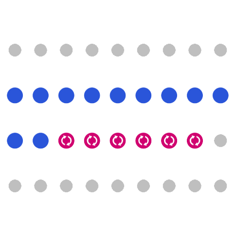 Voorbeeld zaalplan met beschikbaarheden